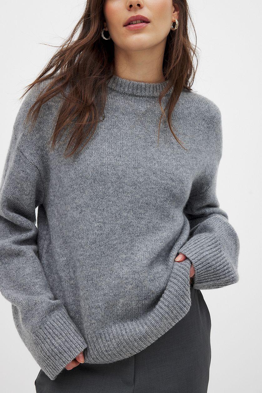 Wool V-detail Sweater Product Image