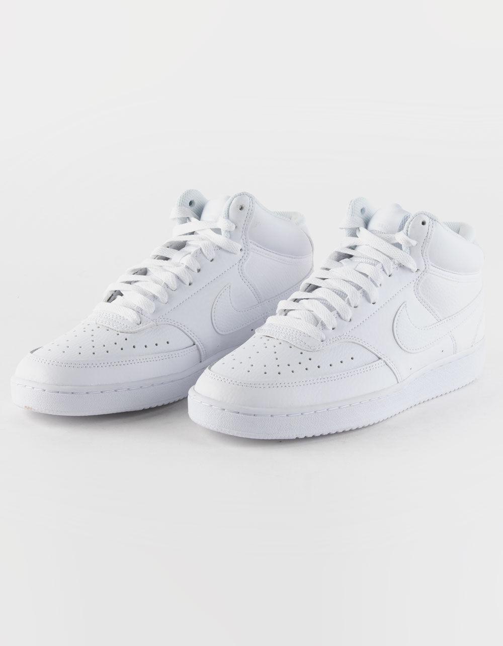 NIKE Court Vision Mid Womens Shoes - WHITE Product Image