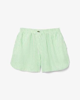 Loose Striped Linen Shorts Product Image