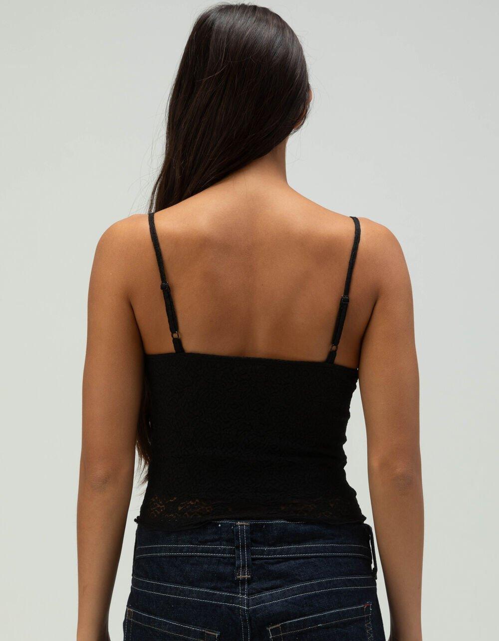 FULL TILT Womens Lace Cami  - BLACK Product Image