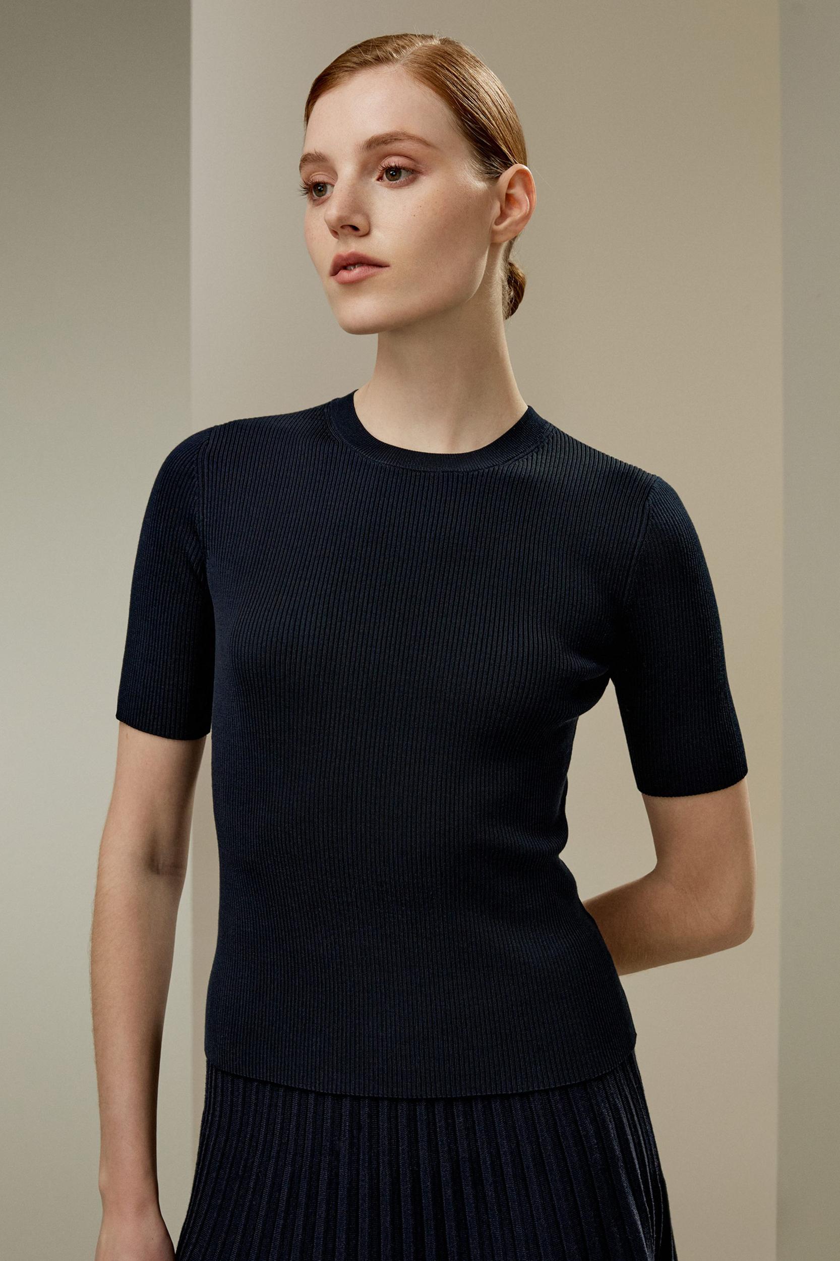 Essential Silk Knit Top Product Image