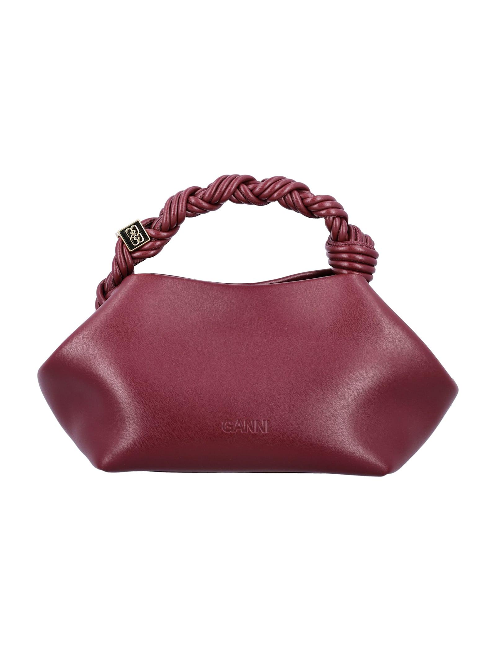GANNI Bordeaux Mini Bou Handbag In Red Product Image