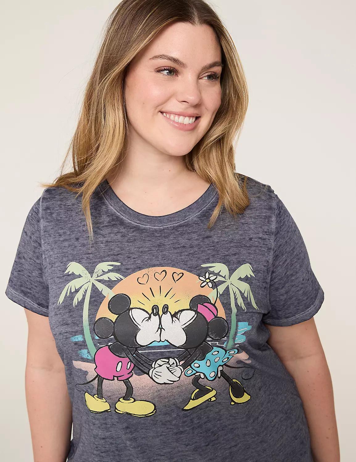 Glitter Disney Mickey & Minnie Graphic Tee Product Image