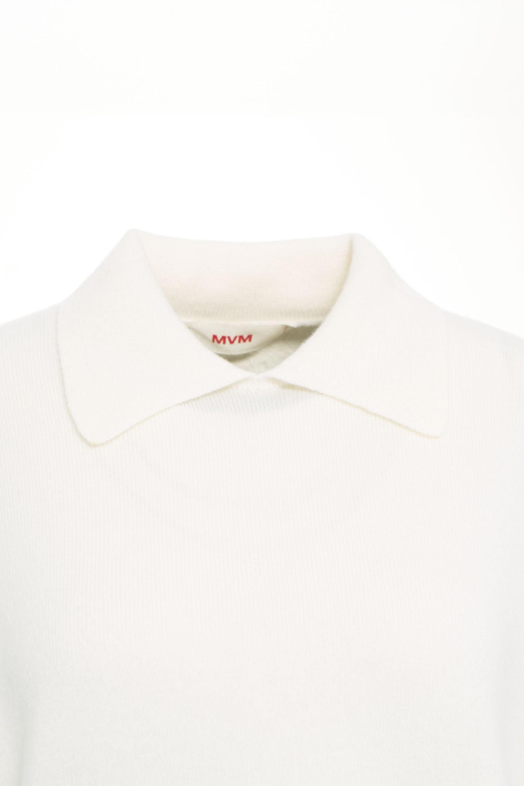 Knit Sweater with Polo Collar Product Image