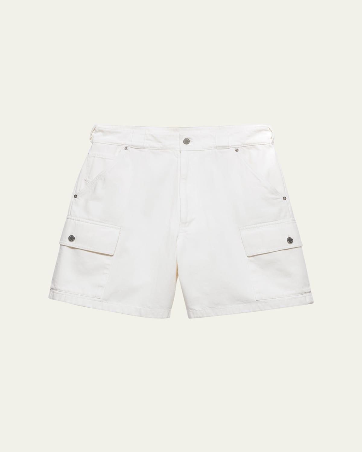 Mens Denim Bermuda Shorts Product Image