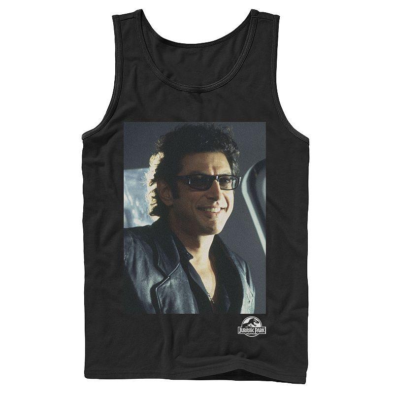 Men's Jurassic Park Goldblum Sly Smile Tank Top,  Product Image