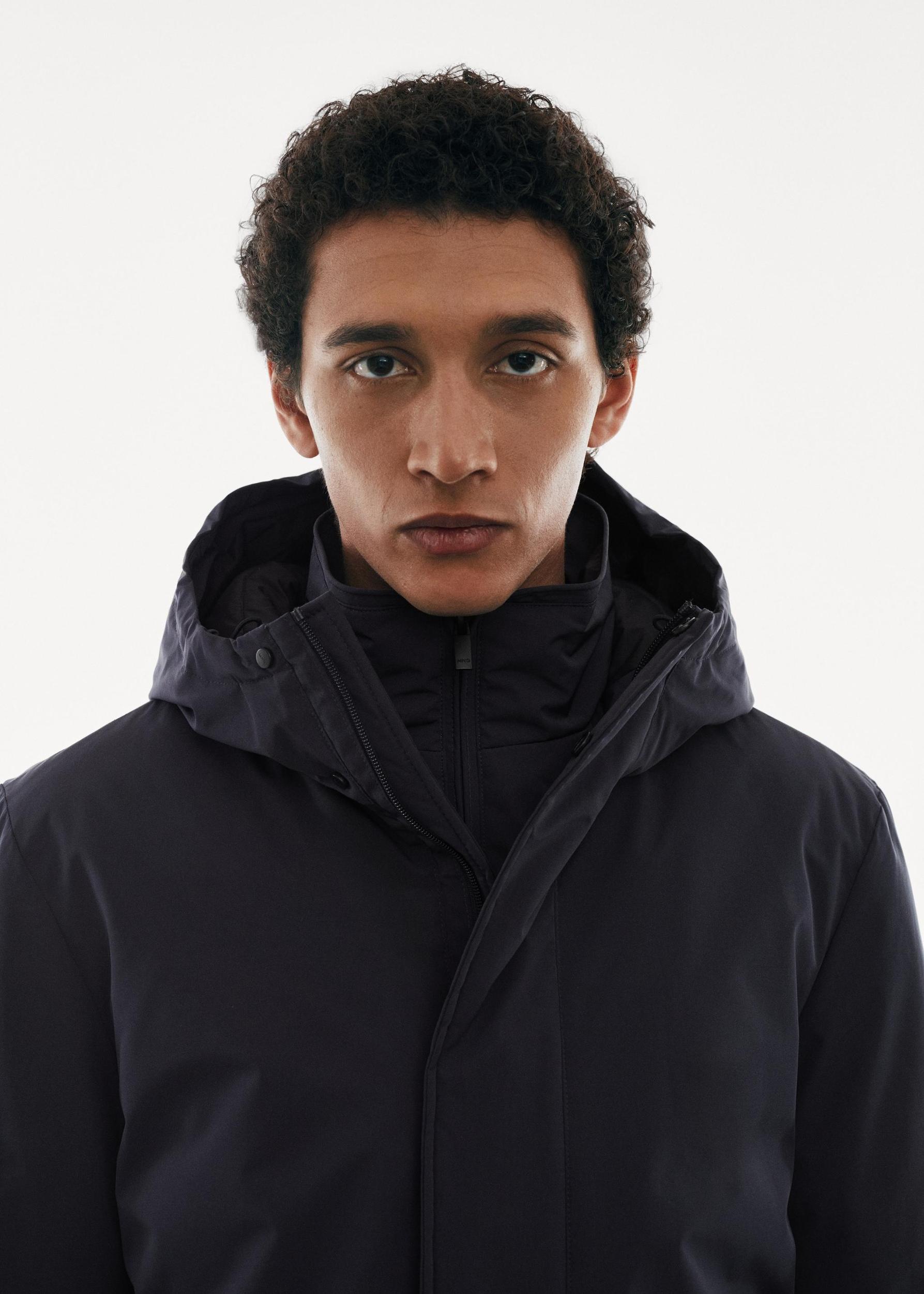 SOFEELATE® padded parka with hood - Men | MANGO USA Product Image