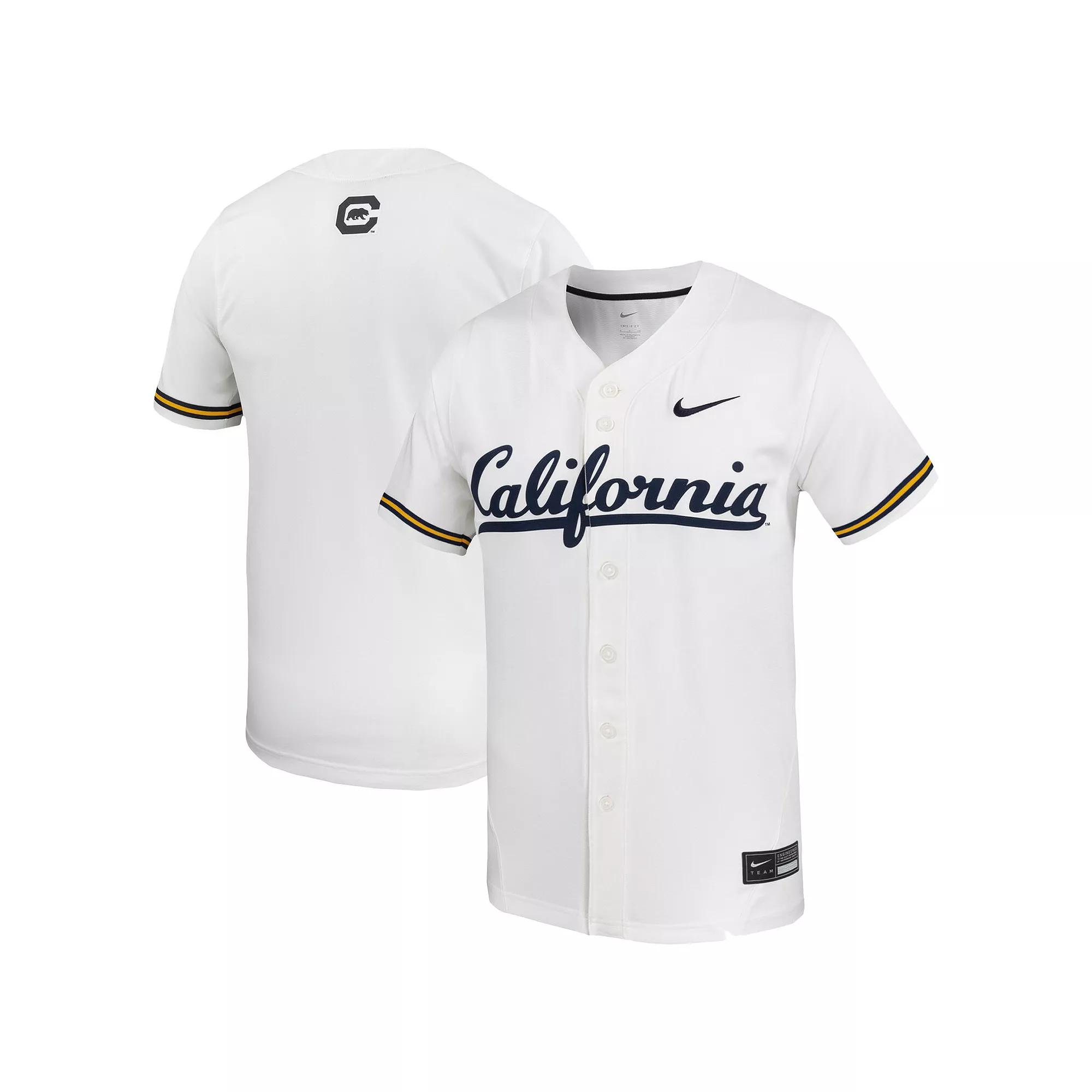 Men's Nike White Cal Bears Replica Baseball Jersey, Size: Medium Product Image