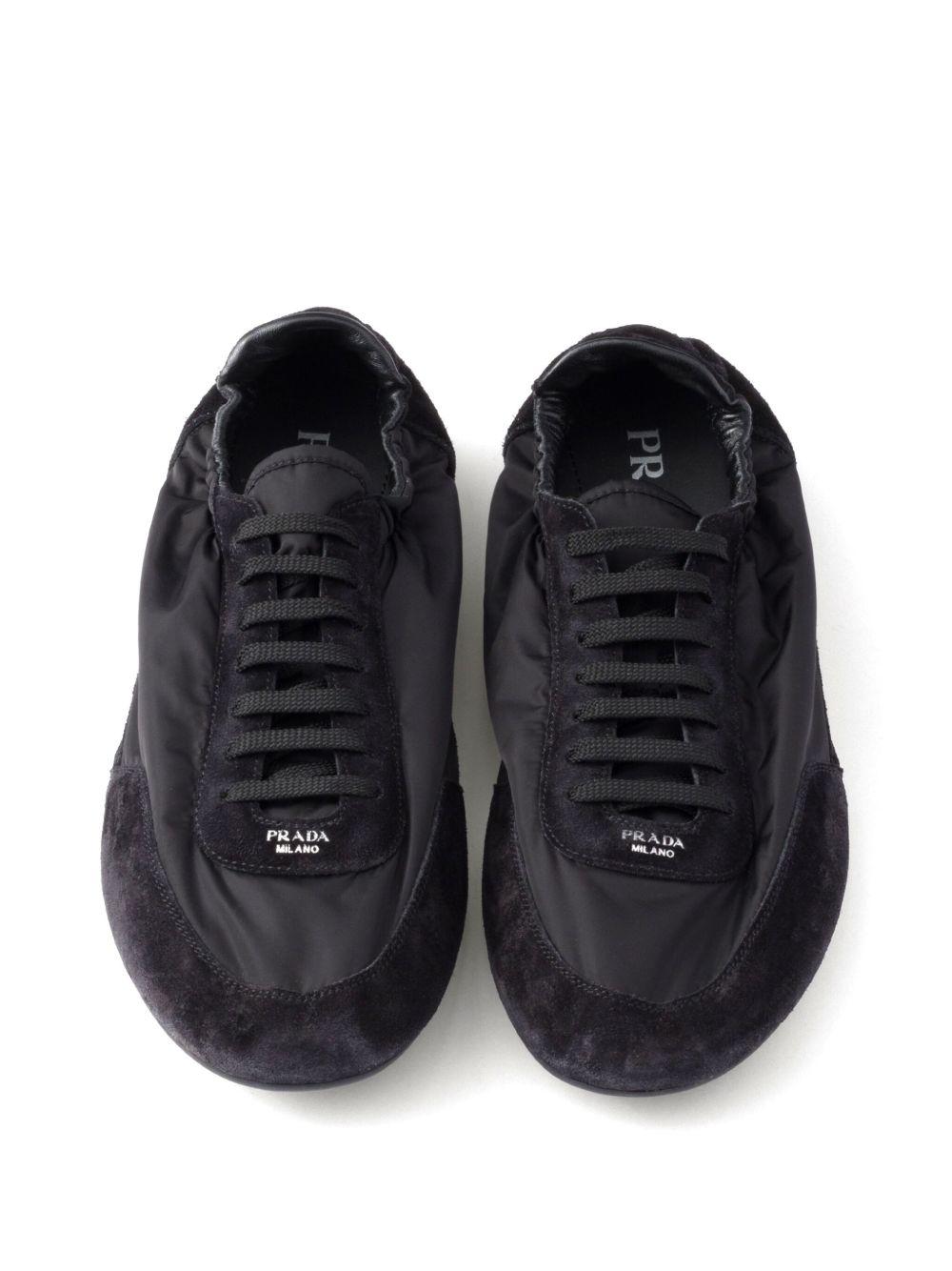 Collapse Re-Nylon suede sneakers Product Image