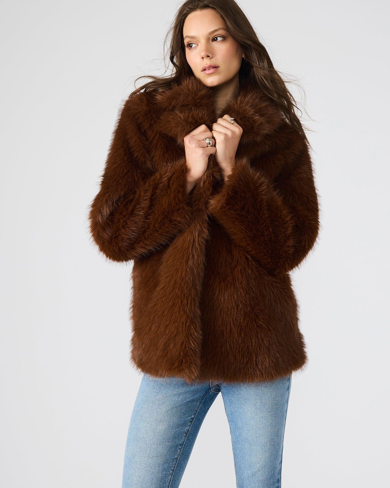 KINDRA COAT BROWN Female Product Image