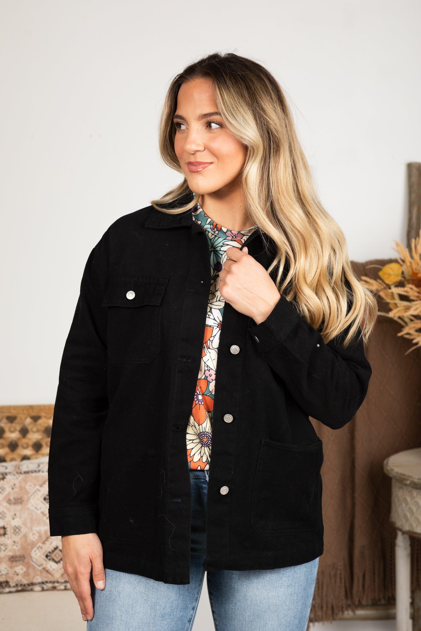 Denim Jacket With Double Front Pockets Product Image