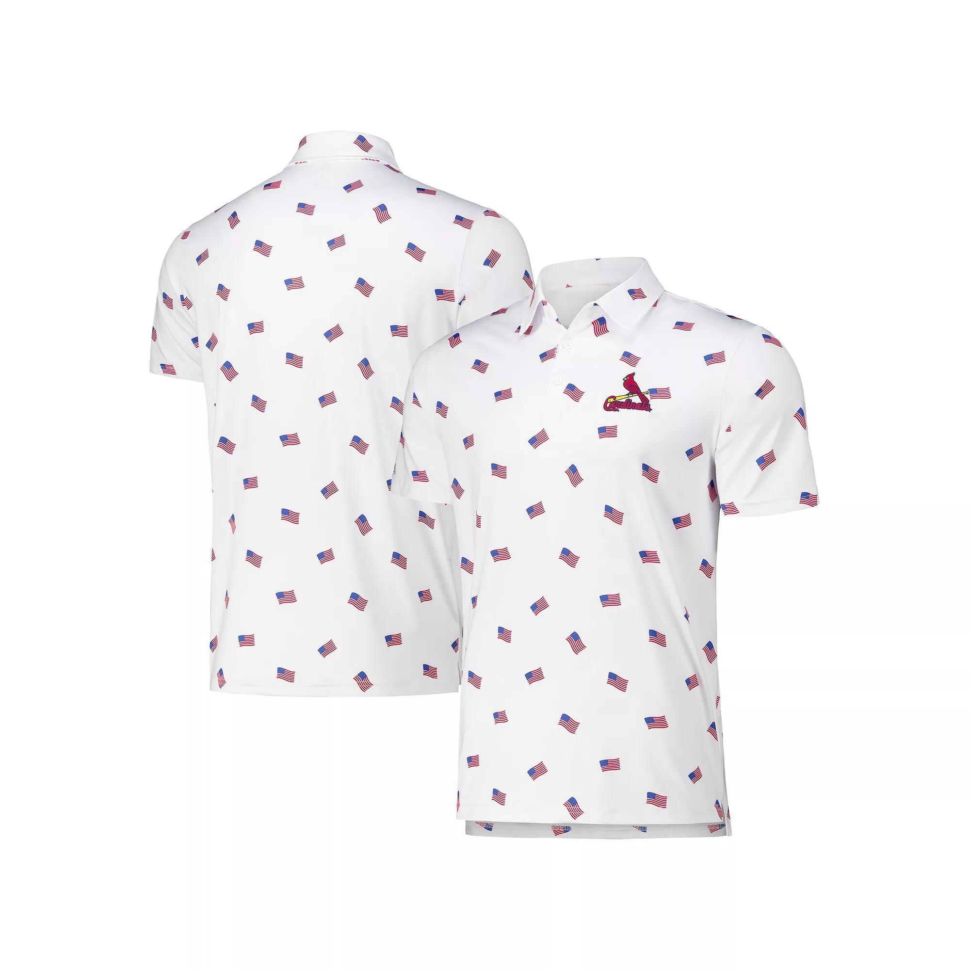 Men's Antigua White St. Louis Cardinals Americana Polo,  Product Image