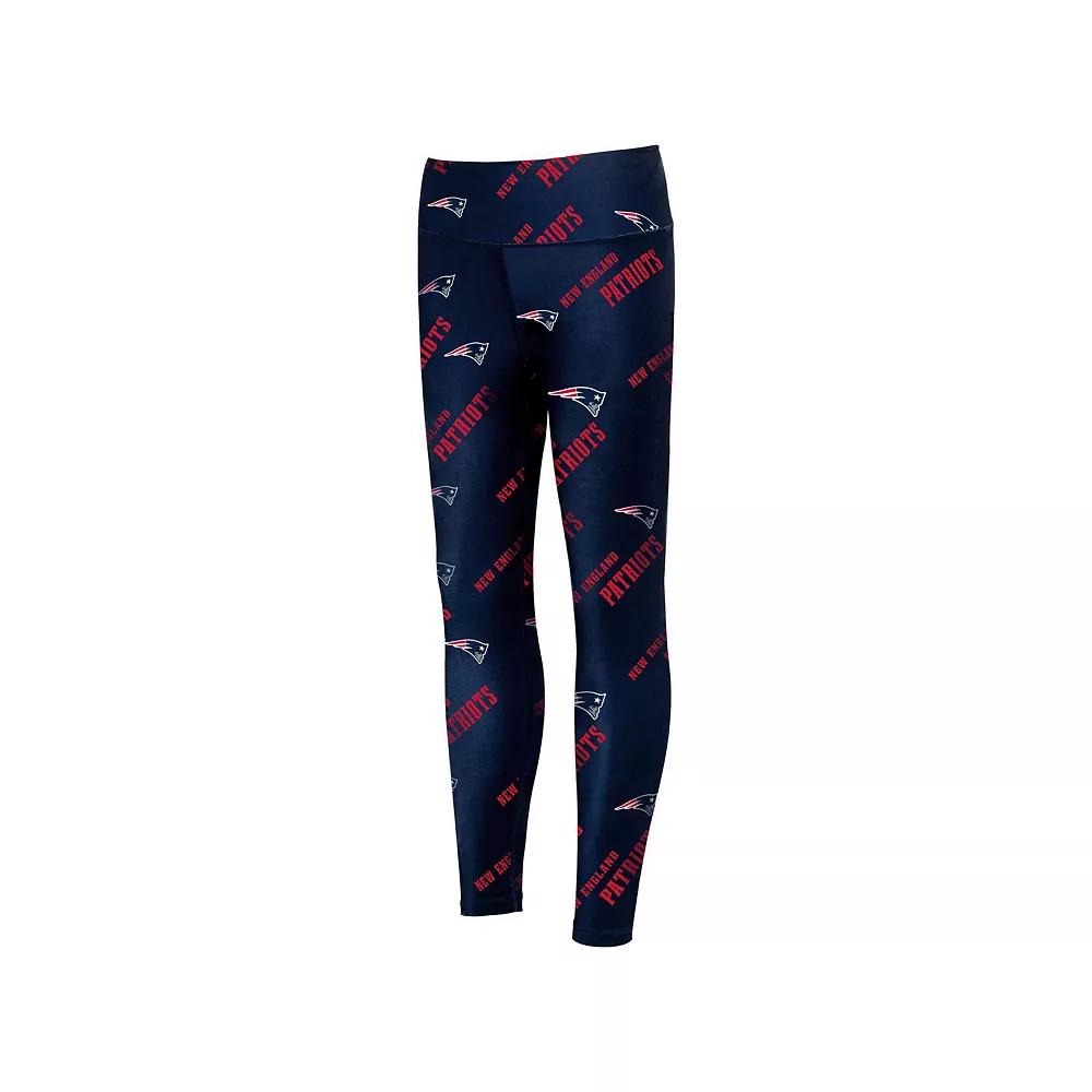 Women's Concepts Sport Navy New England Patriots Breakthrough Allover Print Leggings,  Product Image