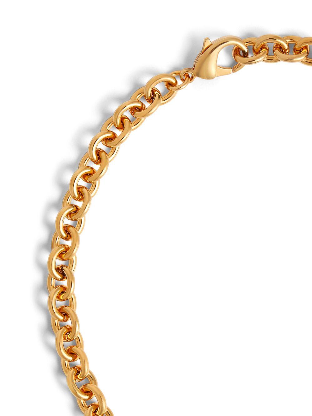 logo-engraved chain necklace Product Image