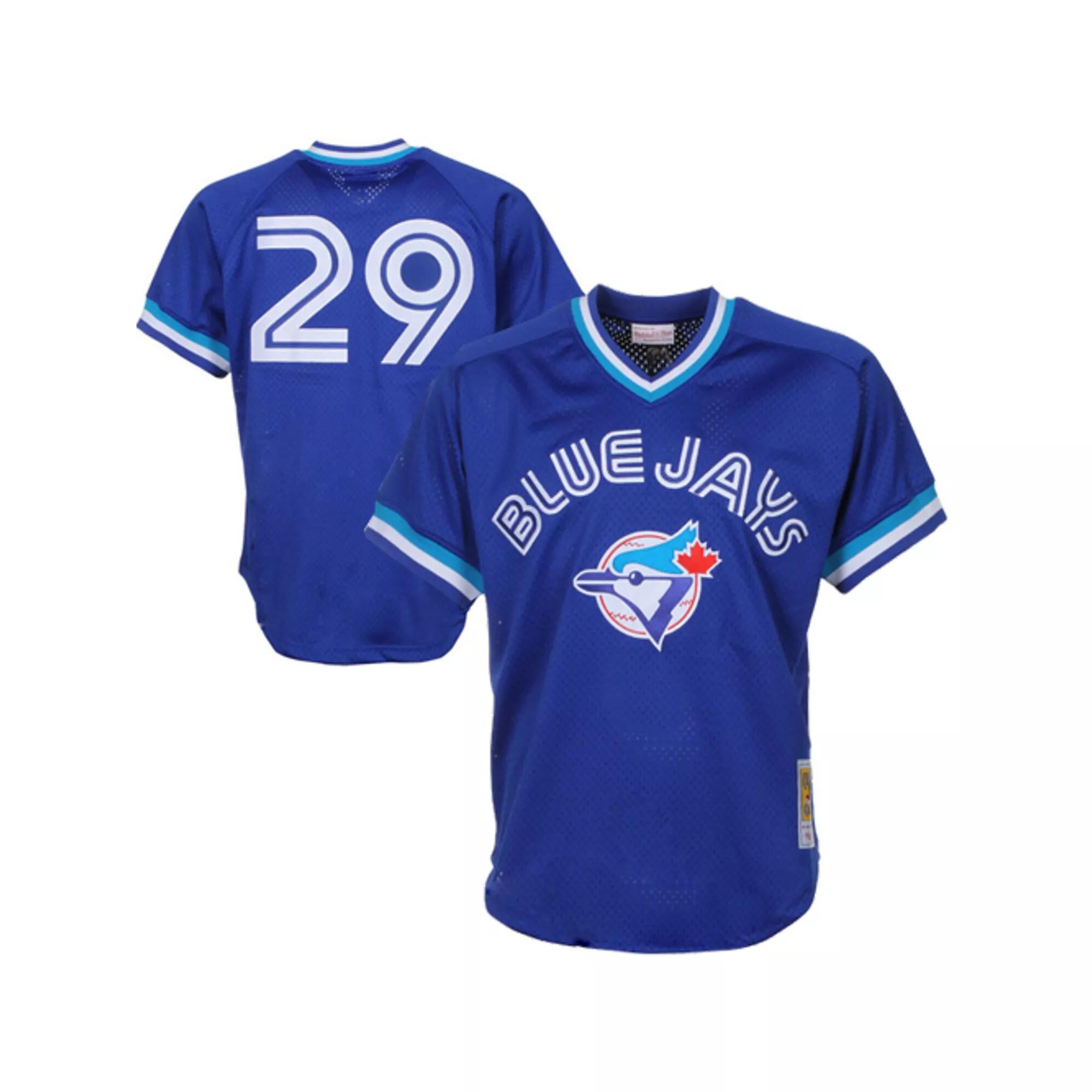 Men's Mitchell & Ness Joe Carter Royal Toronto Blue Jays 1993 Authentic Cooperstown Collection Mesh Batting Practice Jersey,  Product Image