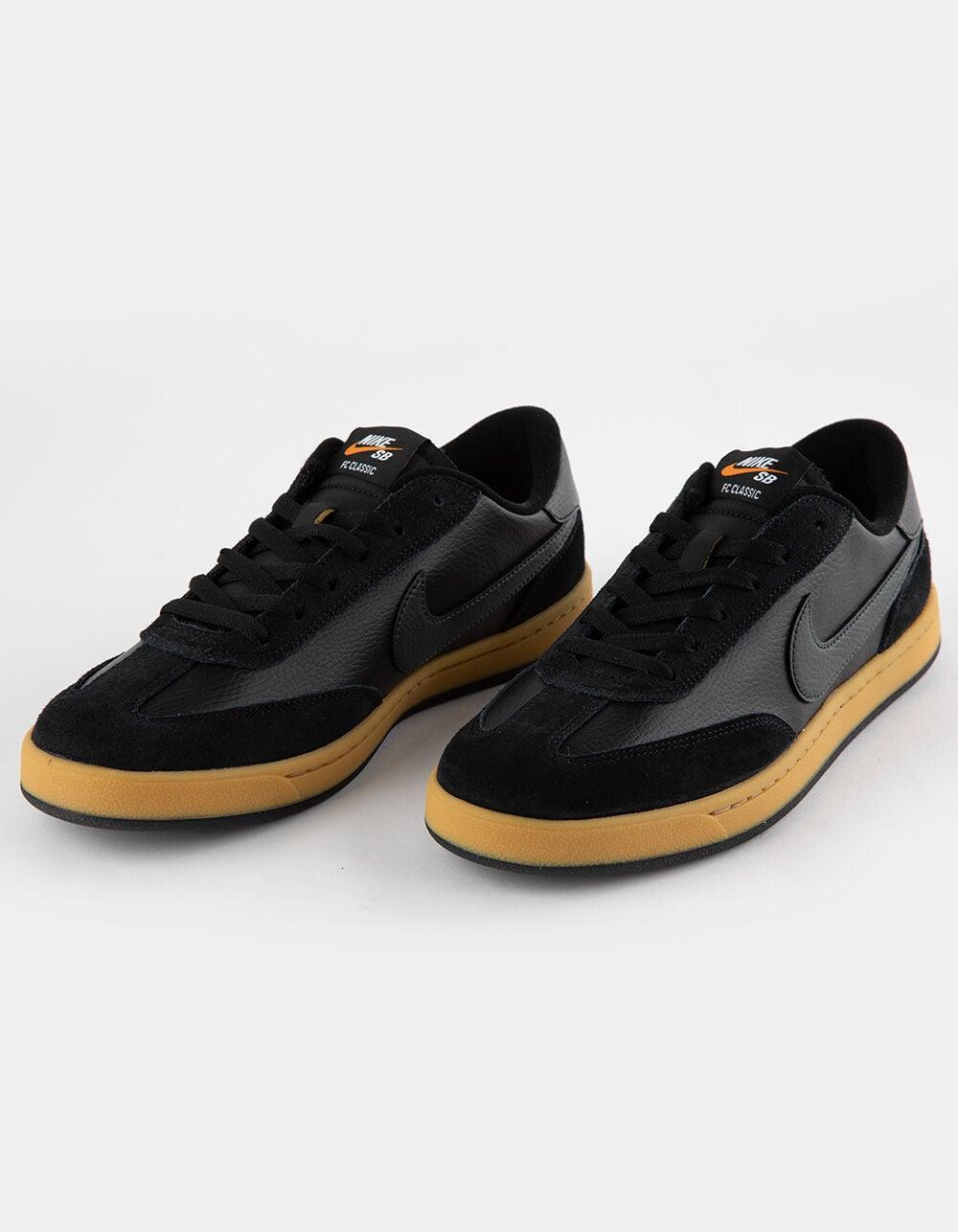 NIKE SB FC Classic Skate Shoes - BLACK/KHAKI Product Image