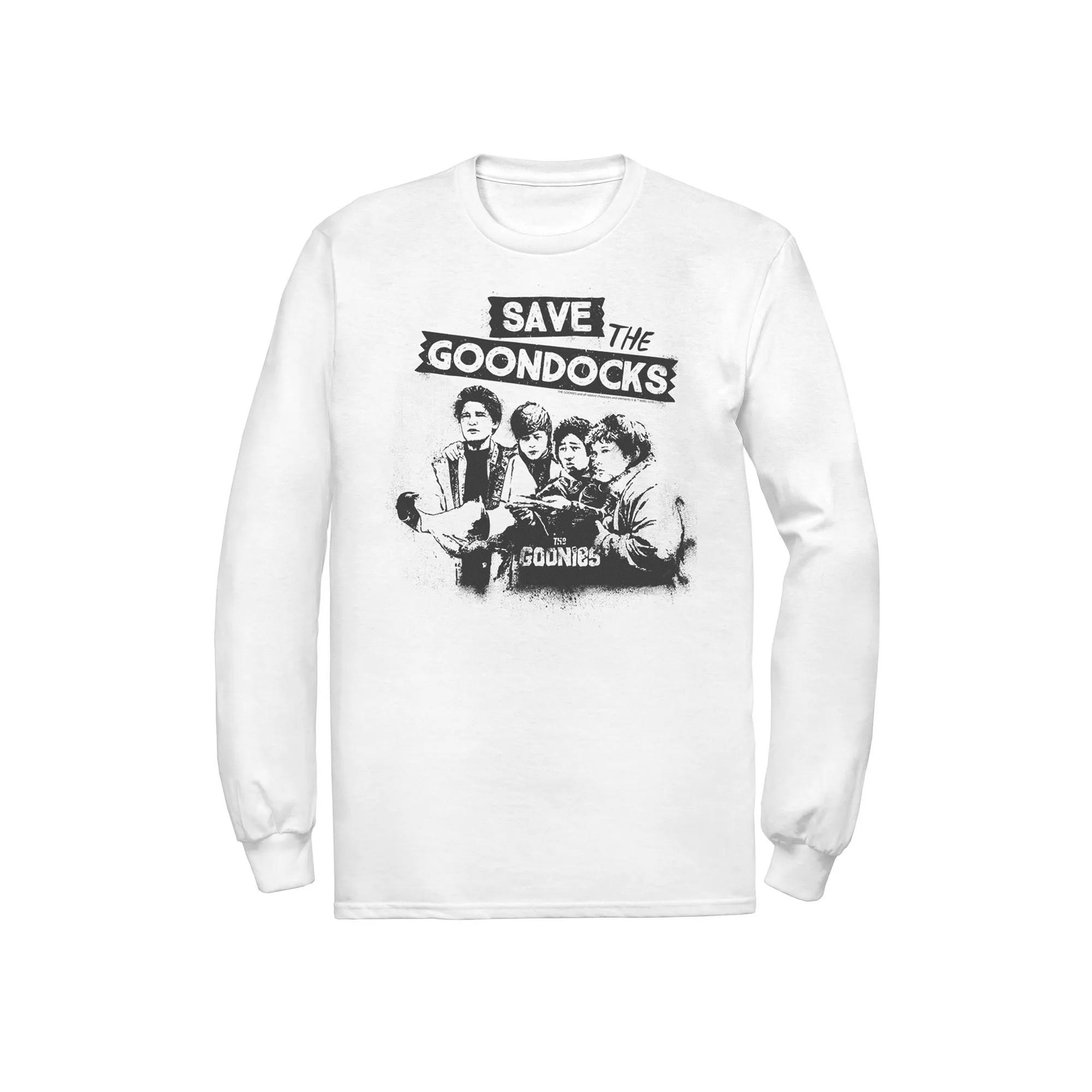 Men's The Goonies Save The Goondocks Text Tee, Size: 3XL, White Product Image