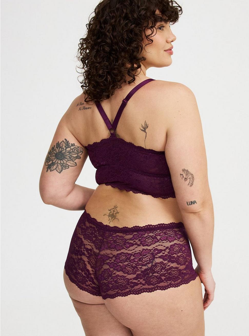 Mid-Rise Simply Lace Cheeky Panty Product Image