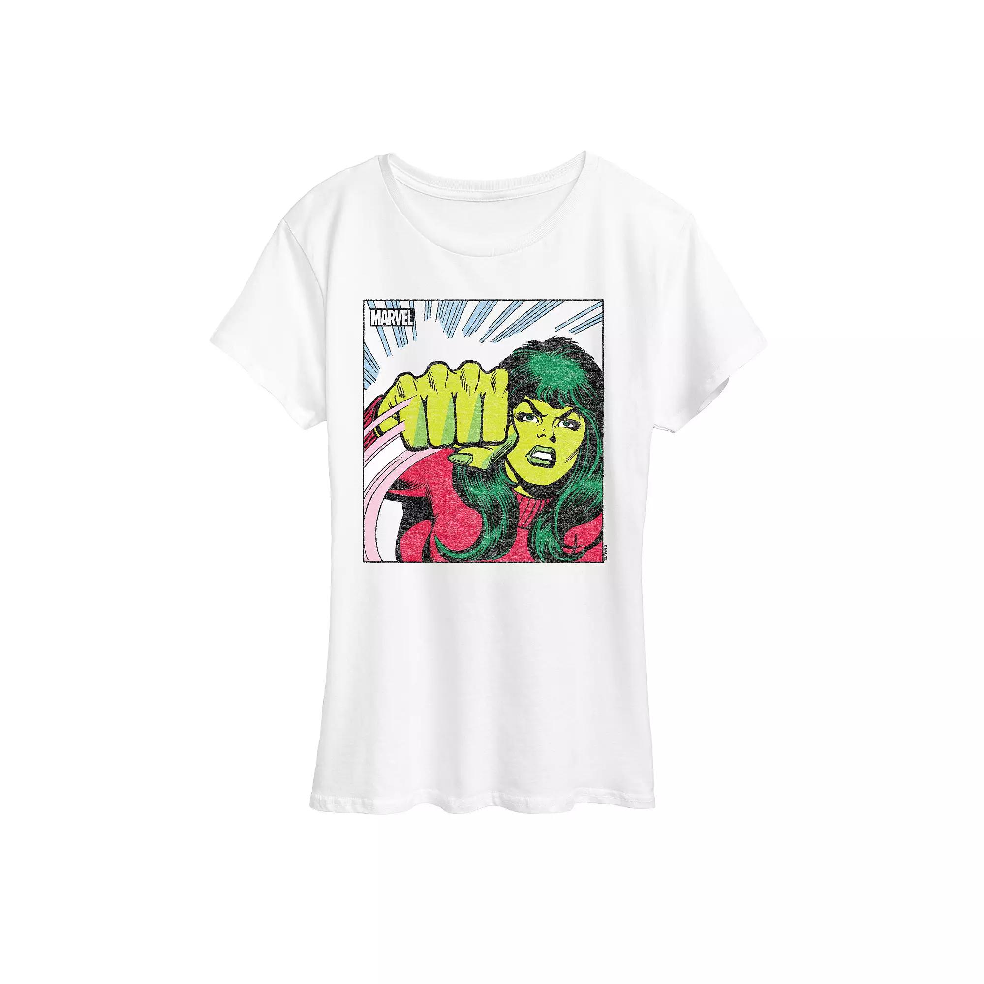 Women's Marvel She-Hulk Comic Panel Graphic Tee,  Product Image