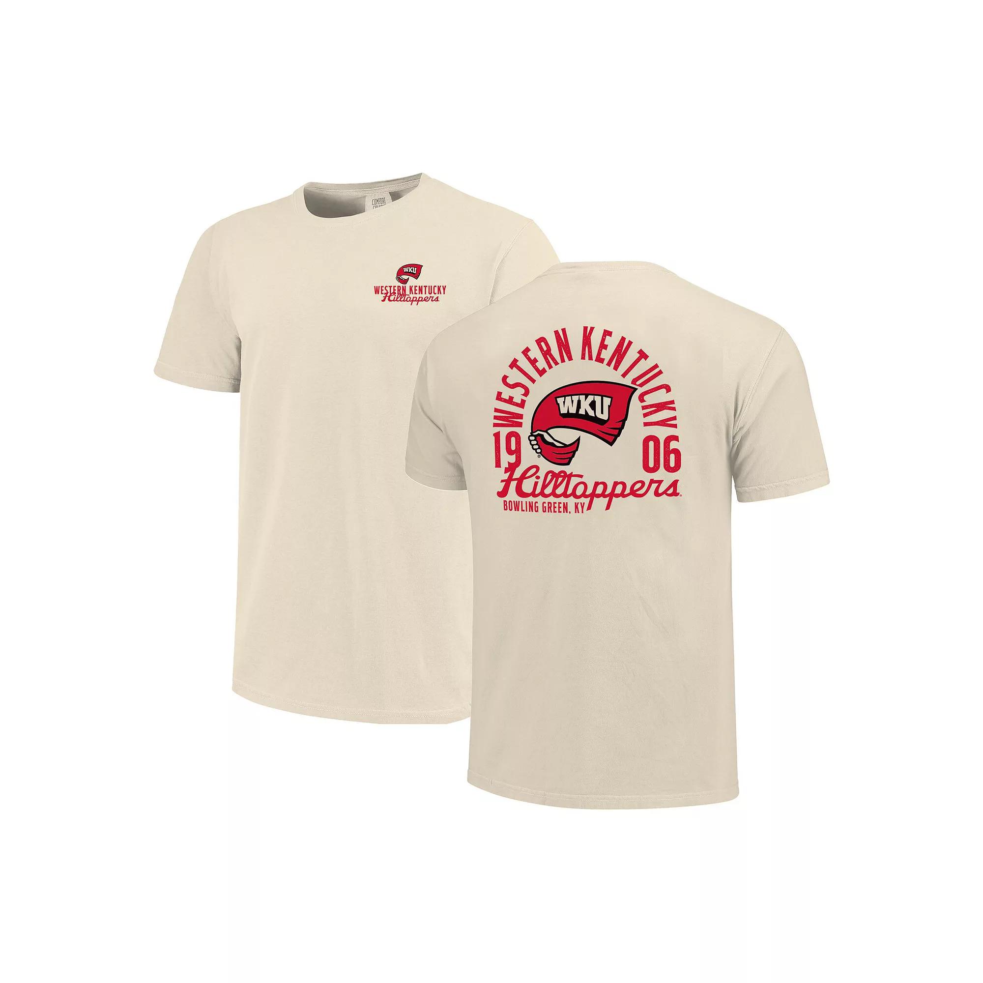 Men's Cream Western Kentucky Hilltoppers Comfort Colors Mascot Overlay T-Shirt, Size: 2XL, Wkn Beige Product Image