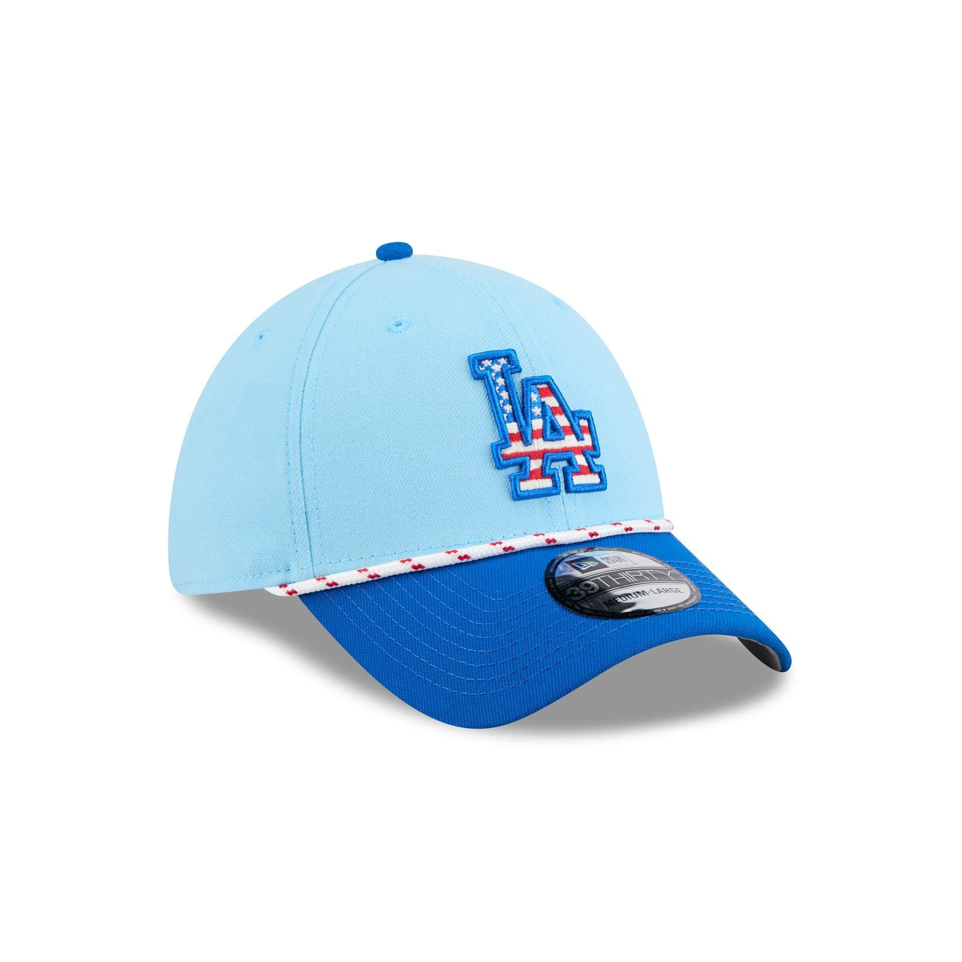 Los Angeles Dodgers Independence Day 2025 39THIRTY Stretch Fit Hat Male Product Image