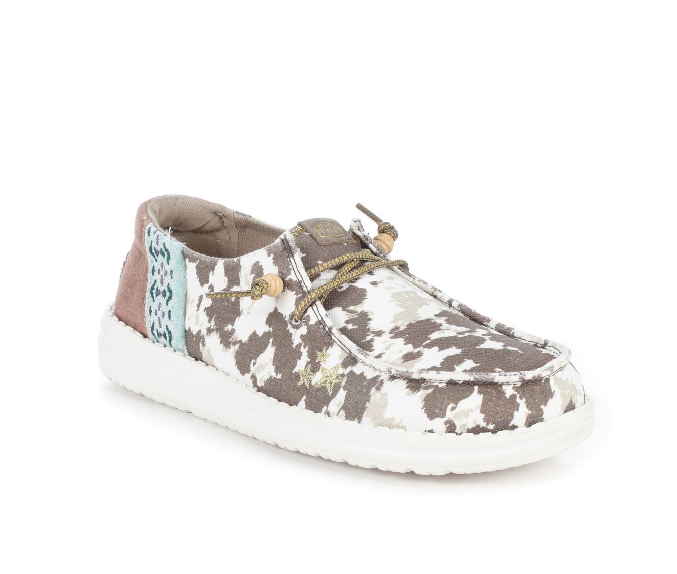Women's HEYDUDE Wendy Disco Cow Casual Shoes Product Image