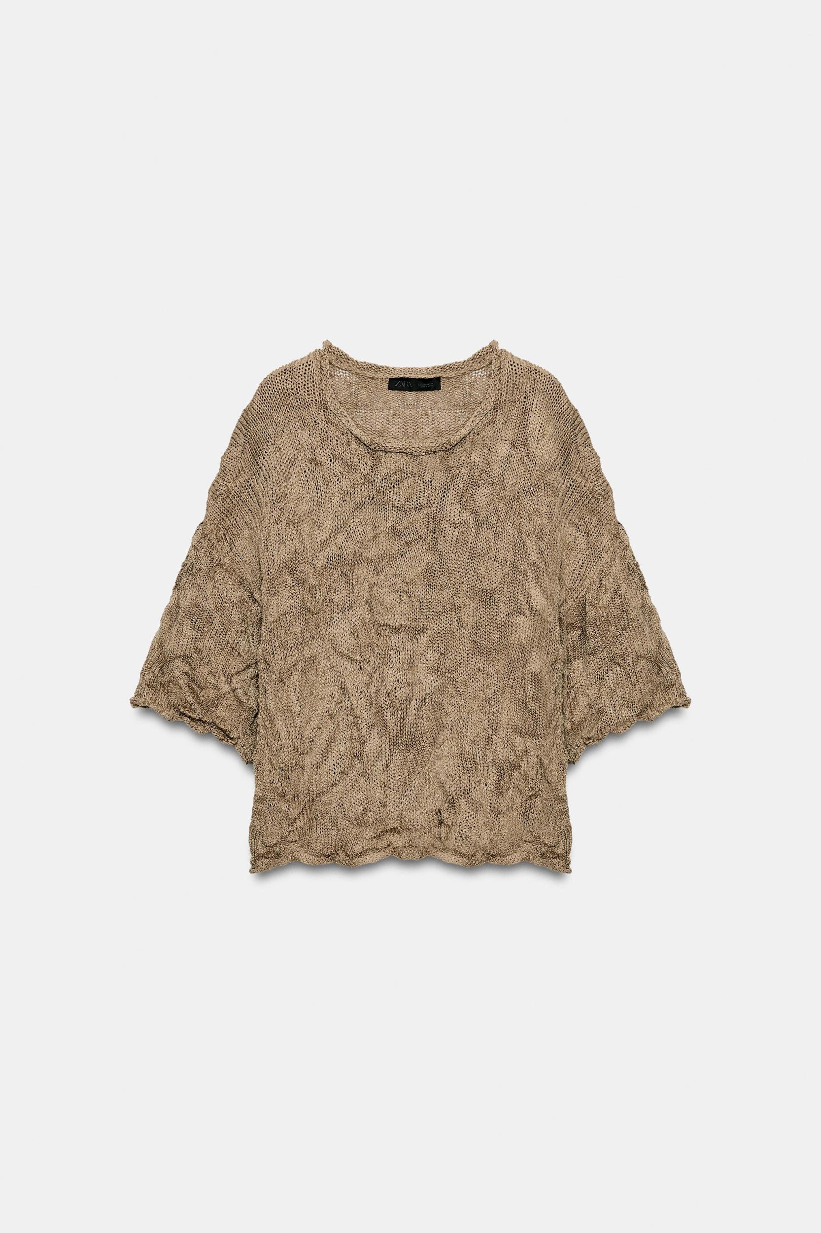 CRINKLE EFFECT KNIT JUMPER Product Image