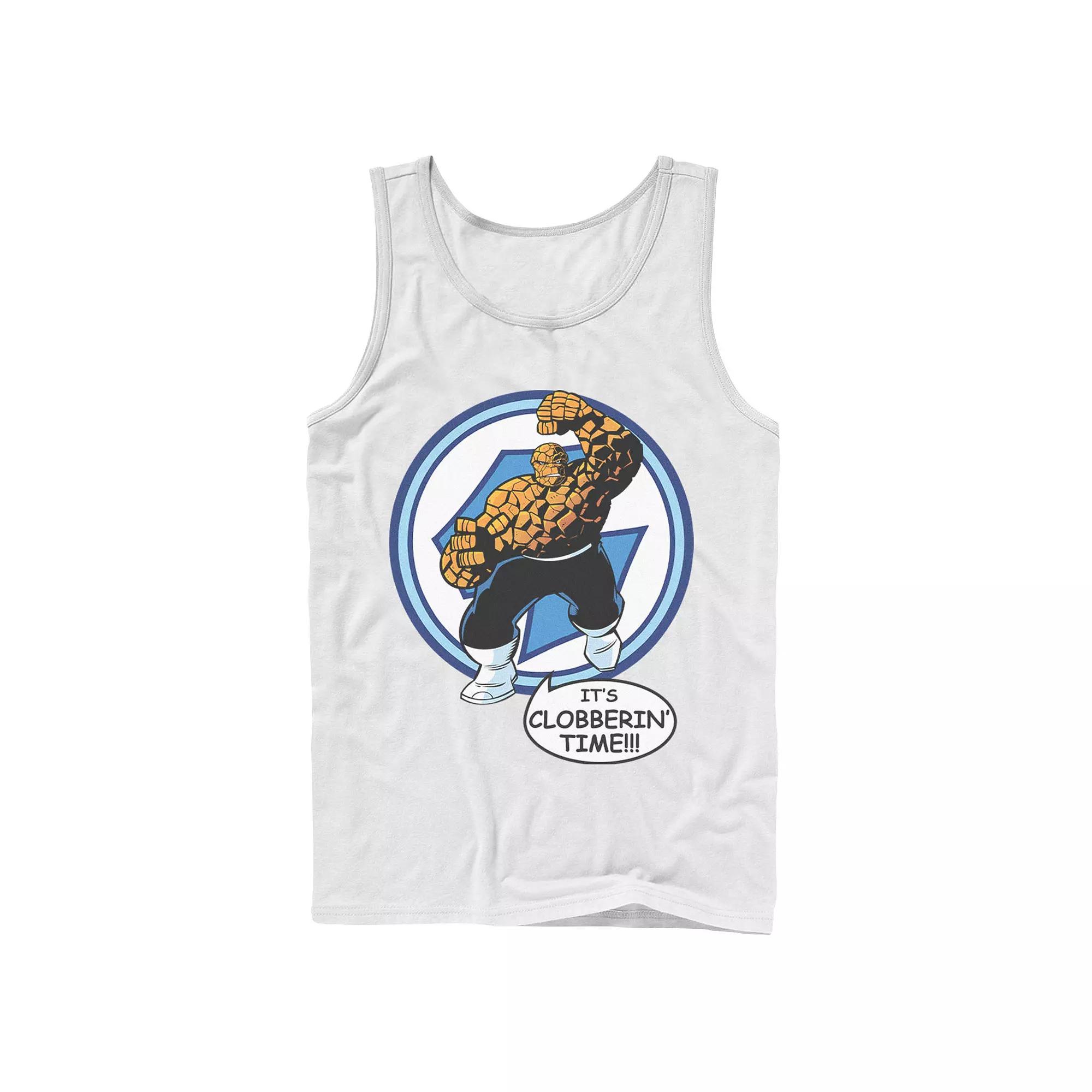 Men's Marvel Fantastic Four The Thing Clobberin' Time Circle Tank Top,  Product Image