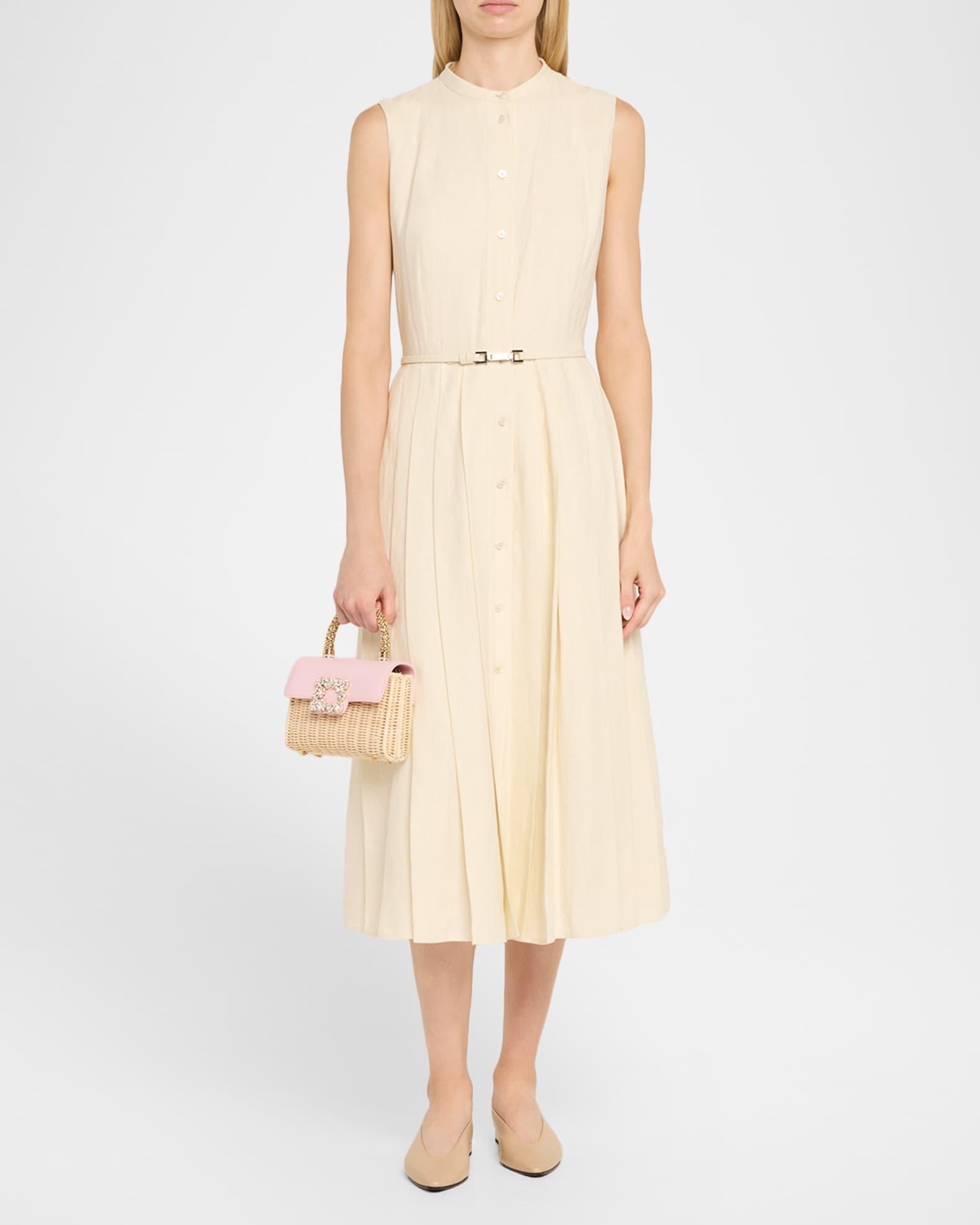 Flower Strass Bamboo Wicker Shoulder Bag Product Image