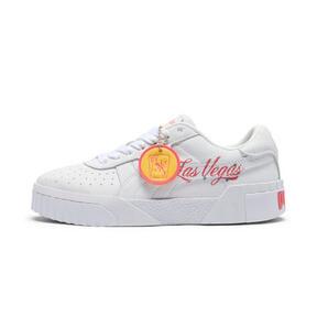 PUMA Cali B Vegas Flagship Women's Sneakers in White/Peach Frost/Sunny Yellow Product Image