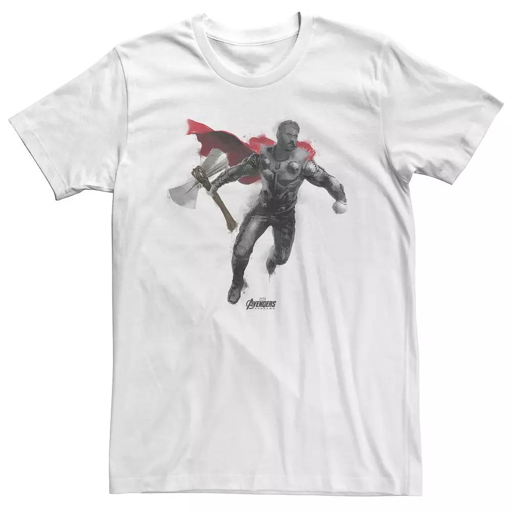 Big & Tall Marvel Avengers Endgame Thor Spray Paint Tee, Men's,  Product Image
