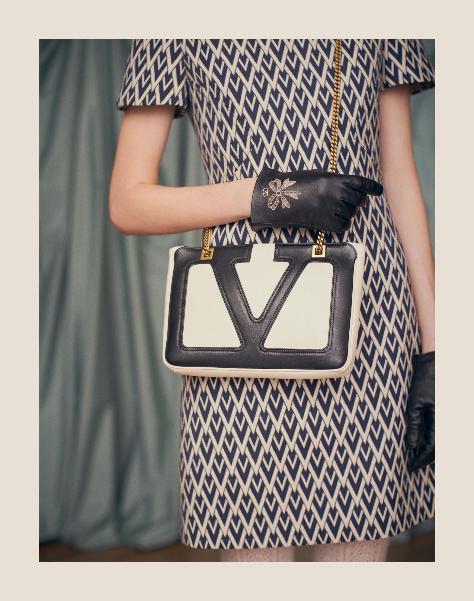 Valentino Garavani Viva Superstar Small Nappa Leather Shopping Bag Product Image