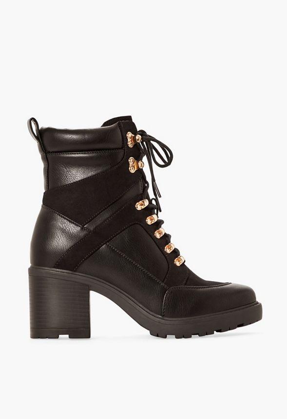 JustFab Margaux Platform Loafer Pump Womens Black/ White Size 8.5 Product Image