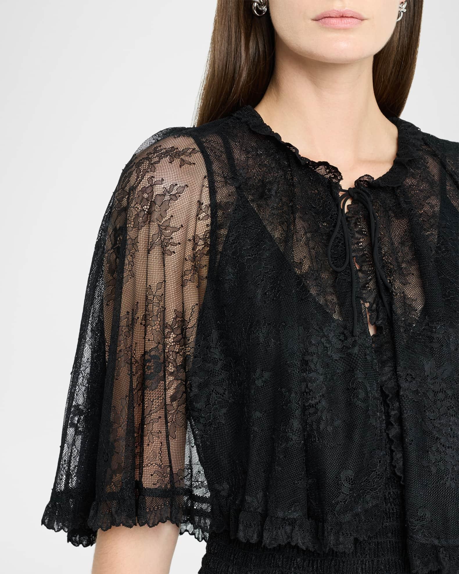Tissy Lace Cape Gown Product Image