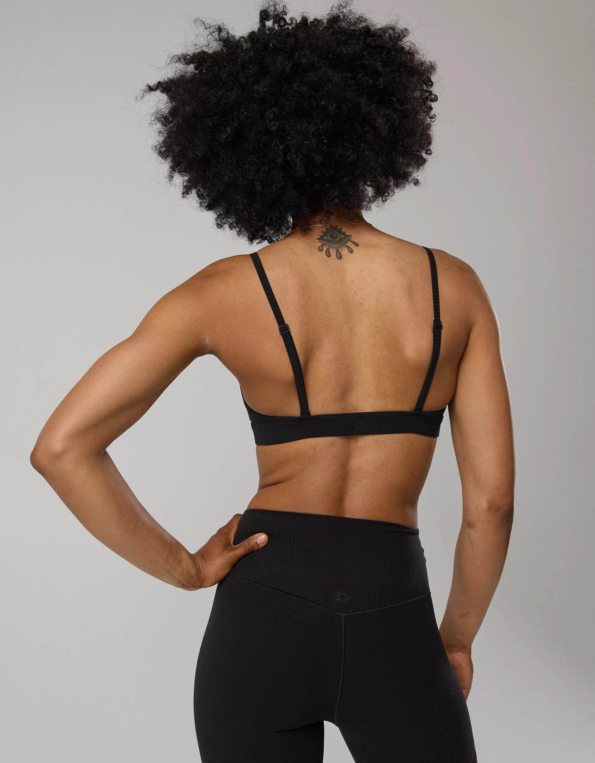 OFFLINE By Aerie Real Me XTRA Rib Triangle Sports Bra Product Image