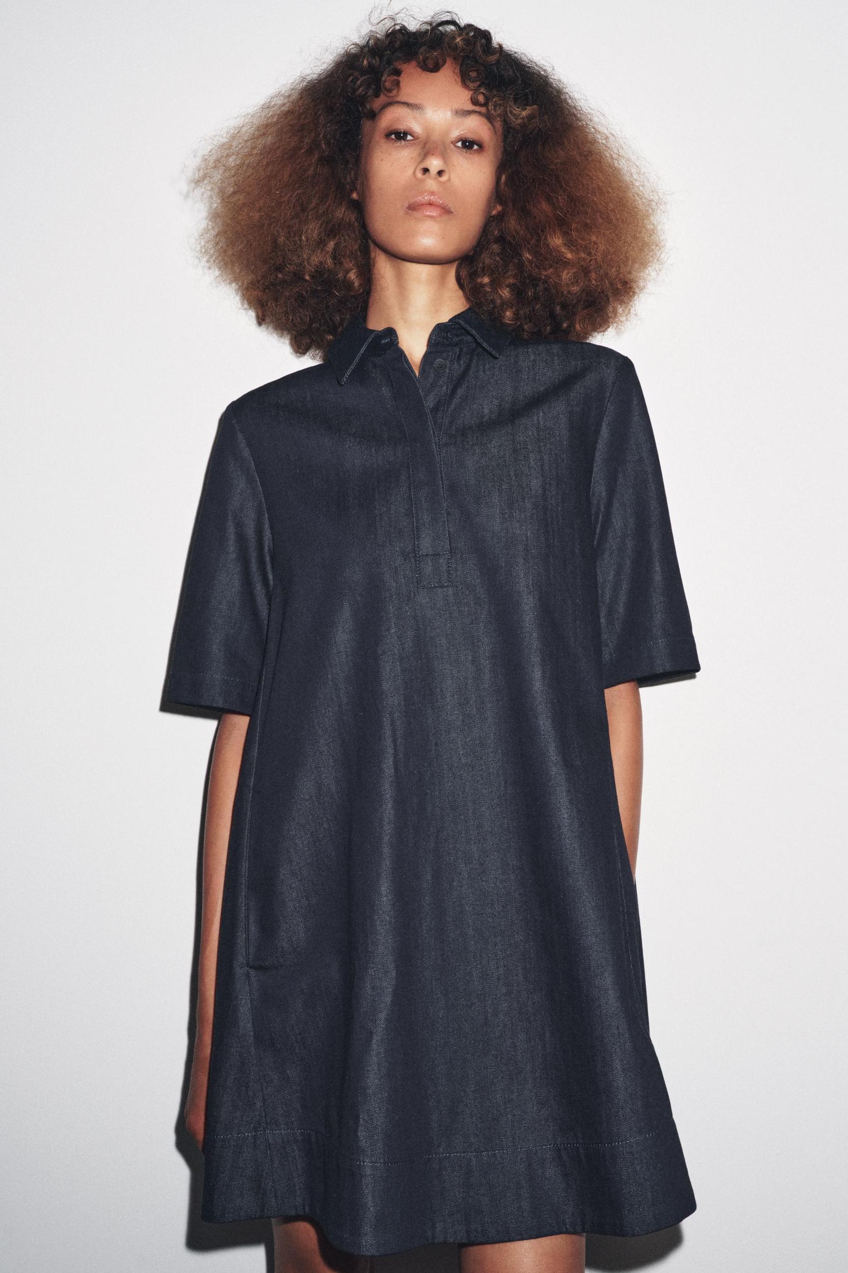 ZW COLLECTION DENIM MINI DRESS Product Image