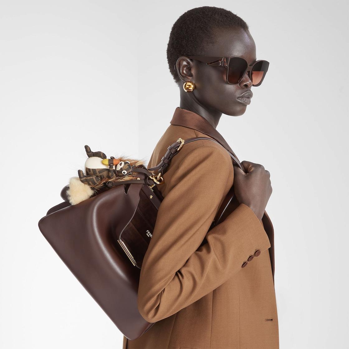 Squirrel Charm Brown FF jacquard fabric charm Product Image