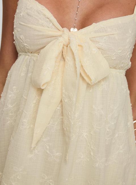 Granno Mini Dress Lemon Product Image