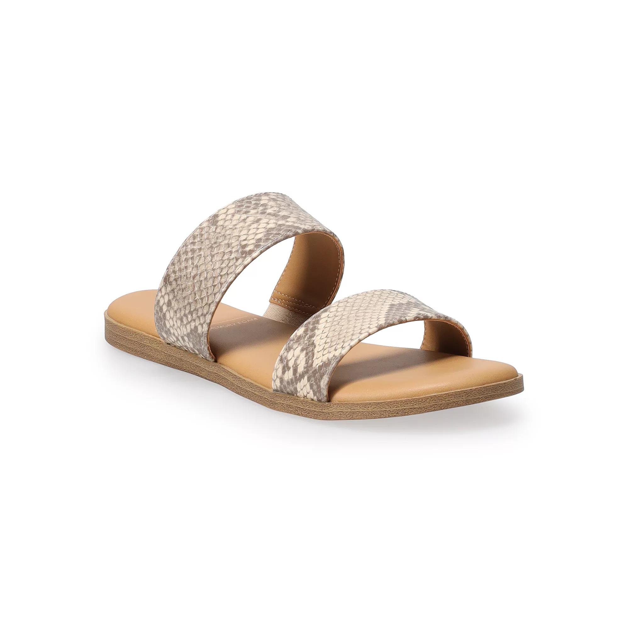 LC Lauren Conrad Sunstone Women's Slide Sandals, Size: 10, Snake Product Image
