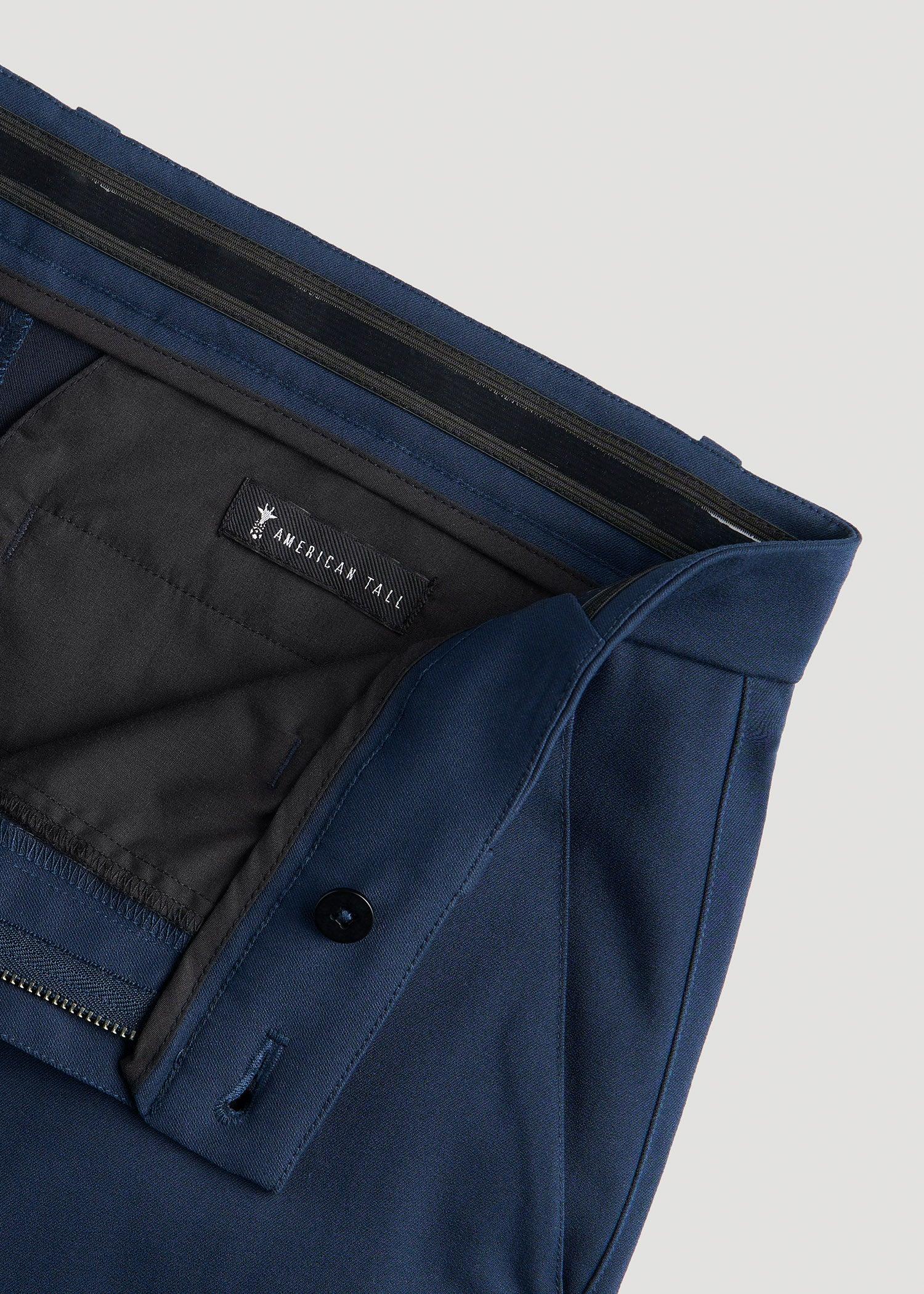 TAPERED-FIT Stretch Dress Pants for Tall Men in Charcoal Heather Male Product Image