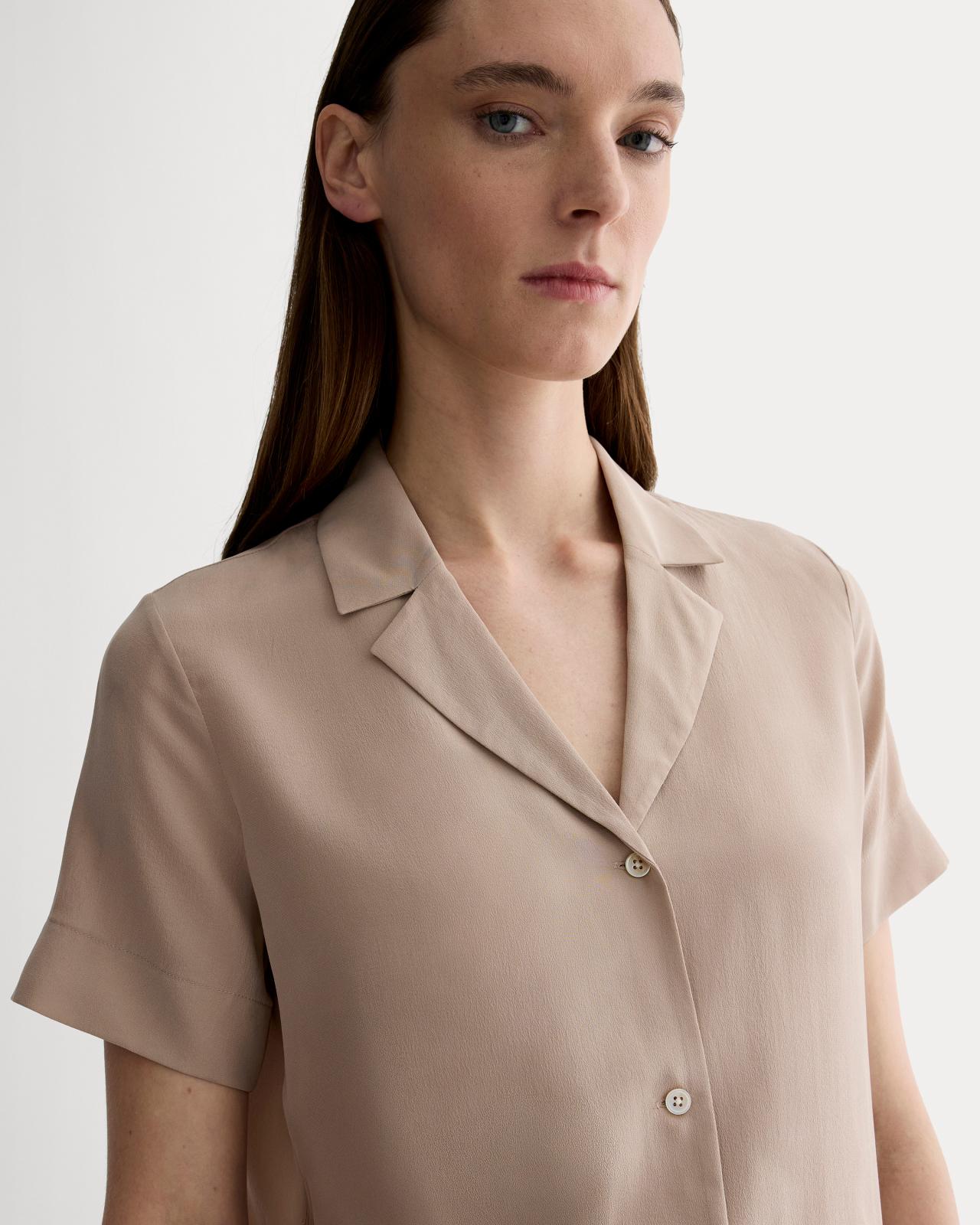 Womens Notch Shirt in Washable Silk by Everlane Product Image