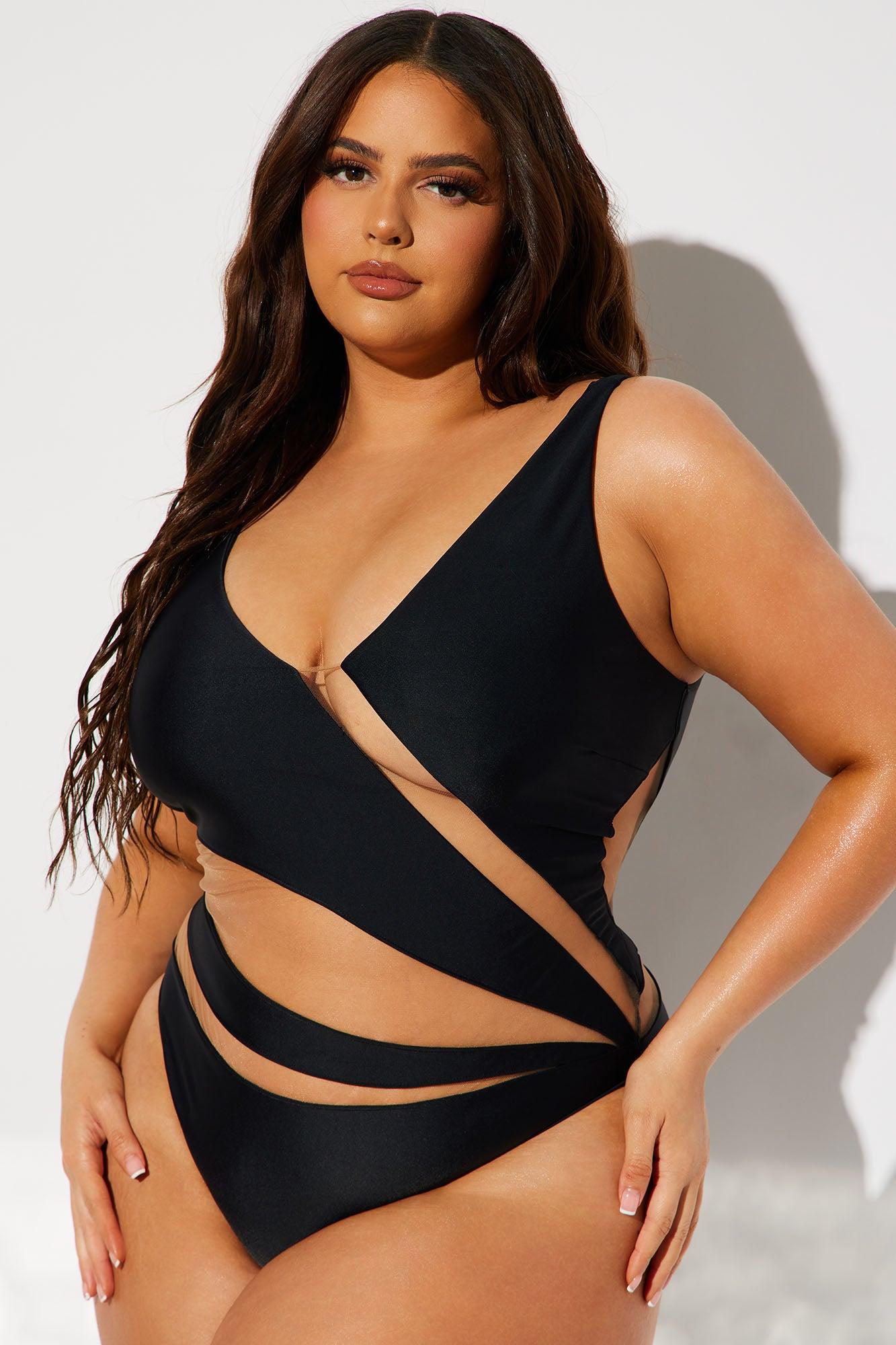 Pretty In Paradise 1 Piece Swimsuit - Black Product Image