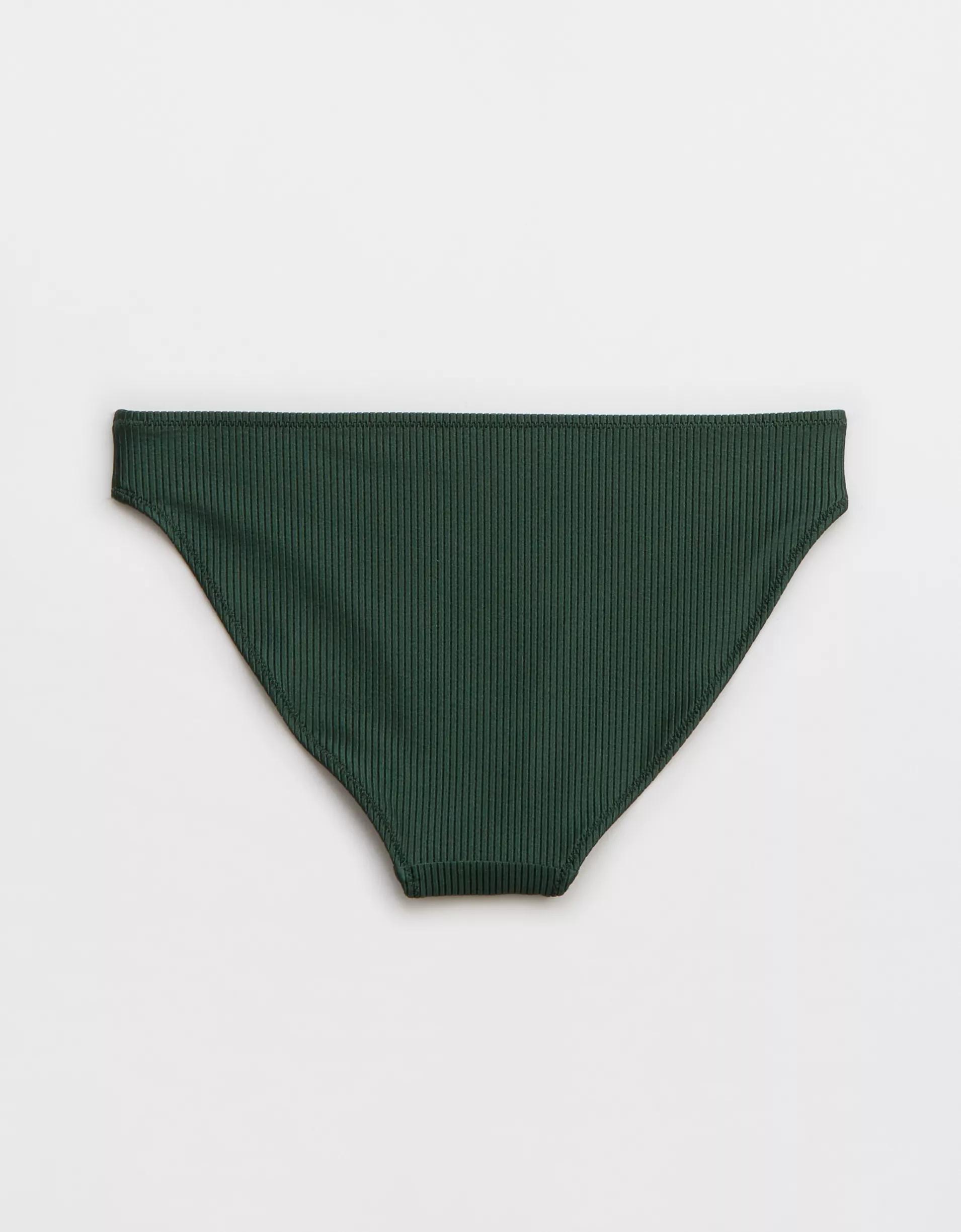 Aerie Shine Rib Full Coverage Bikini Bottom Product Image