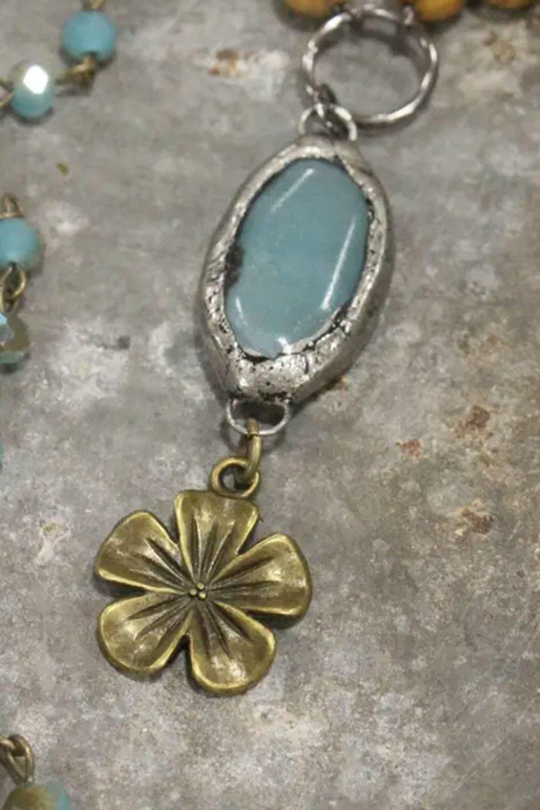 Czech Pendant Drop Layered Necklace Product Image