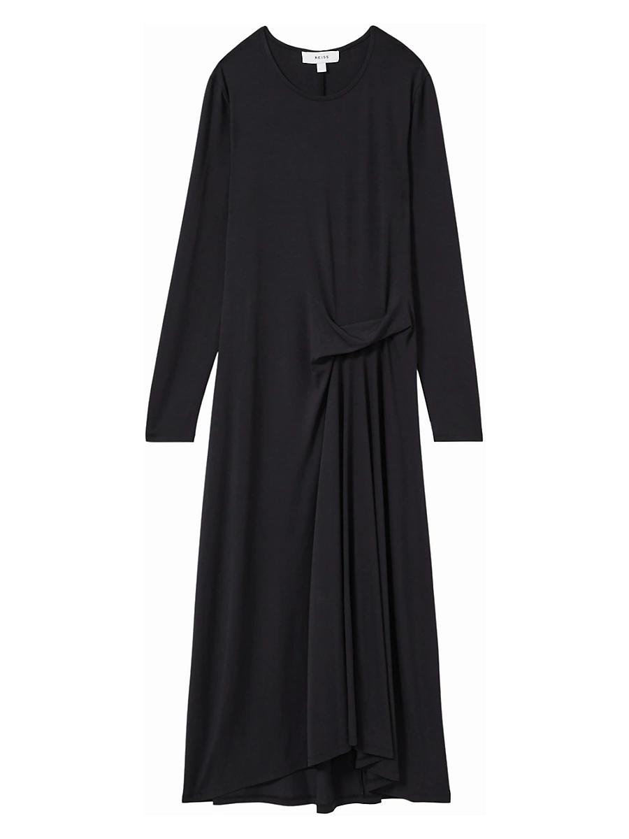 Womens Ivy Ruched Midi-Dress Product Image