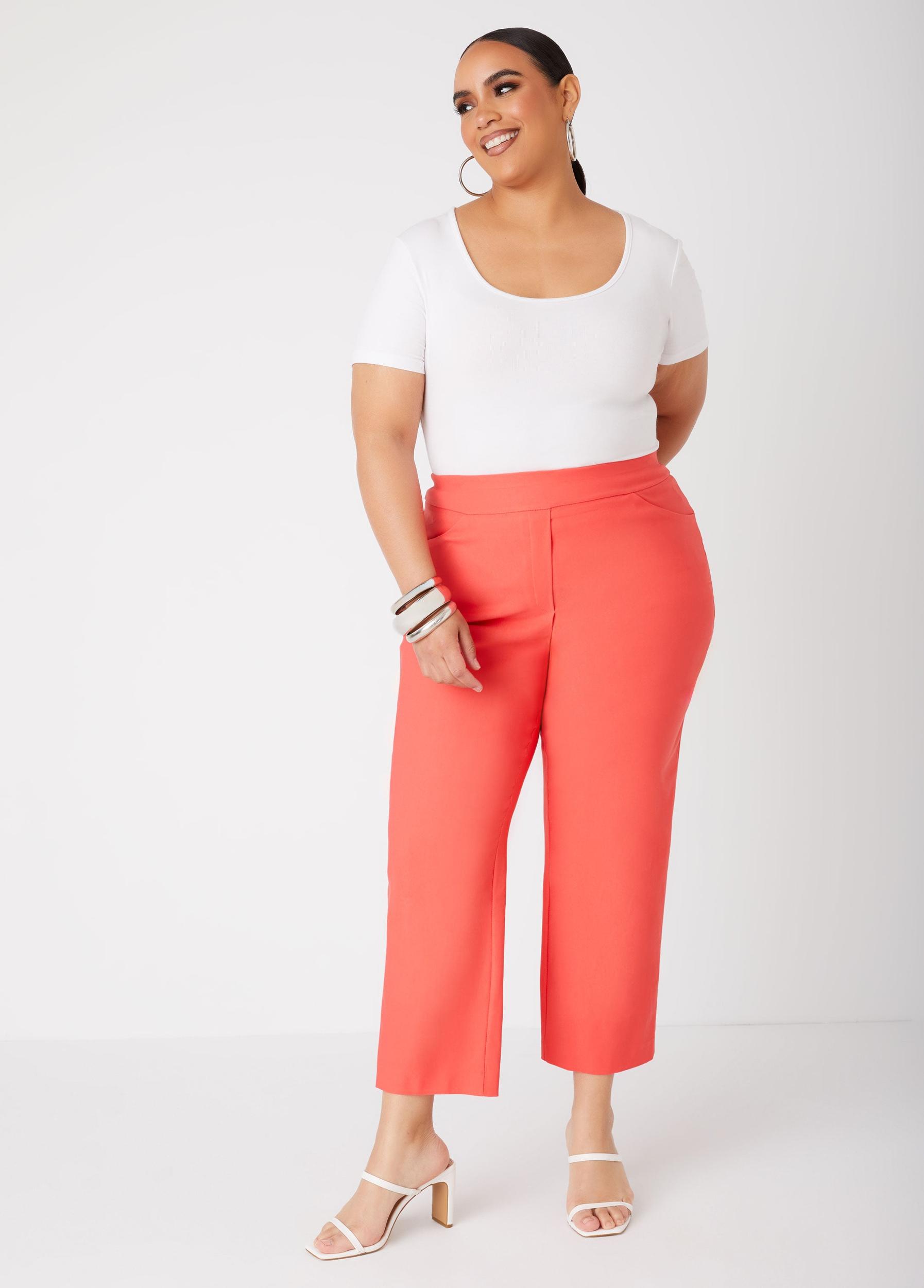 Plus Size Pull On Mid Rise Capris Ashley Stewart Product Image