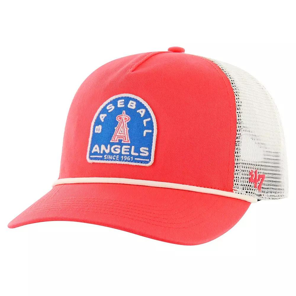 Men's '47 Red Los Angeles Angels Cypress Trucker Hitch Adjustable Hat Product Image