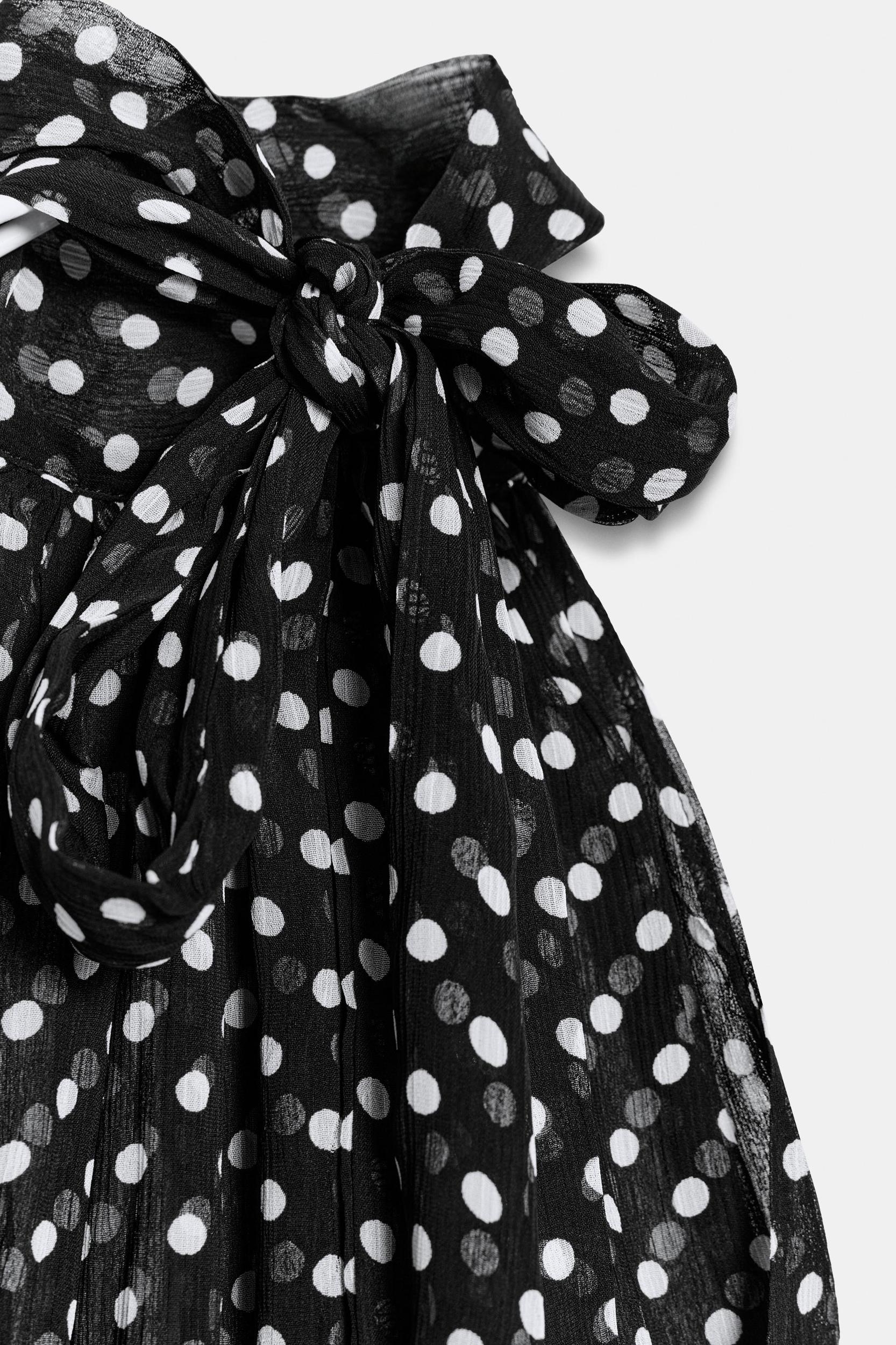 POLKA DOT HALTER TOP Product Image