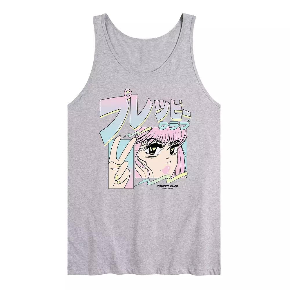 Men's Anime Preppy Club Tank Top,  Product Image