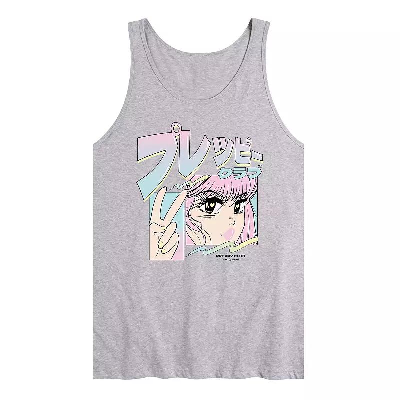 Men's Anime Preppy Club Tank Top,  Product Image